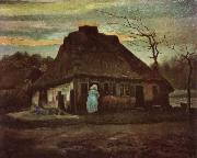 Vincent Van Gogh Cottage with Trees (nn04) USA oil painting artist